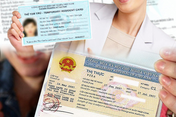 Can temporary residence cards issued to foreign workers in Vietnam be used instead of visas?